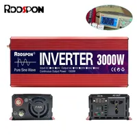 RDDSPON Pure Sine Wave Inverter 12V 24V DC 1000W 1600W 2200W 3000W AC 110V 220V Power Inverter Home Car Converter Solar Energy