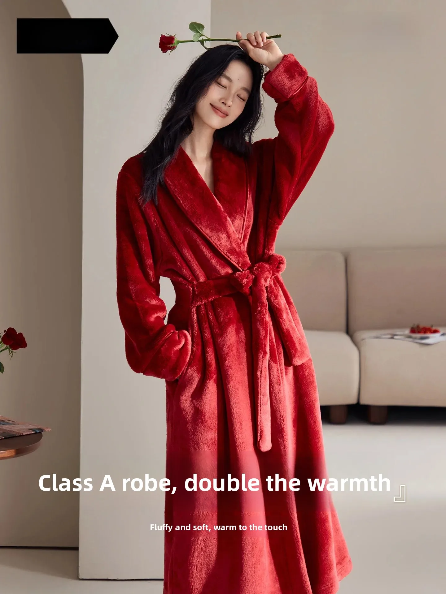 accappatoio-lungo-in-velluto-corallo-e-velluto-di-latte-ispessito-abbigliamento-invernale-caldo-da-casa-per-donna-rosso-per-l'anno-della-fortuna-abbigliamento-da-notte-snellente