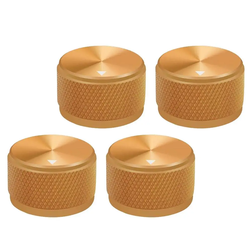 

4pcs Non Slip Aluminum Knobs for Guitars Bass Amplifiers Durable Rotary Control Potentiometer Instrument Accessories Guitar