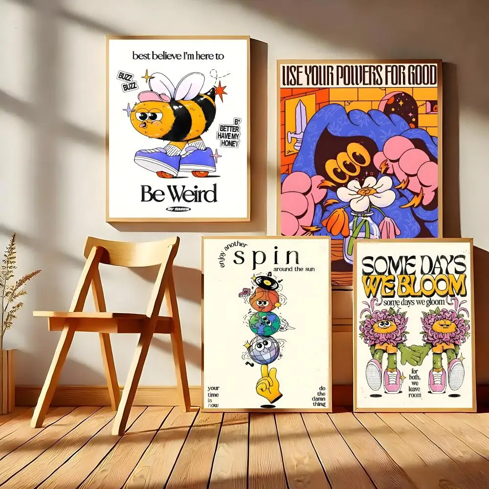 Vintage Cartoon Fresh Room Look Indoor Space Decor Warm Space Creator Elegant Room Detail Refresh Idea Gentle Room Look Poster