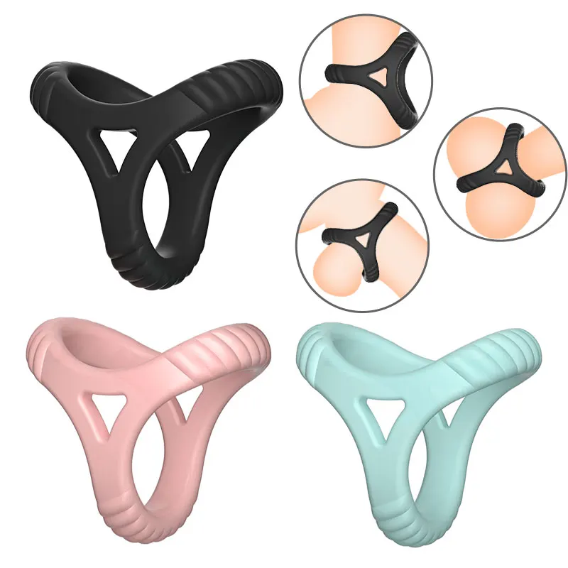 Penis Ring Reusable Silicone Semen Cock Ring Penis Enlargement Delayed Ejaculation Lasting Sex Toys For Men Dick Enlarger Rings