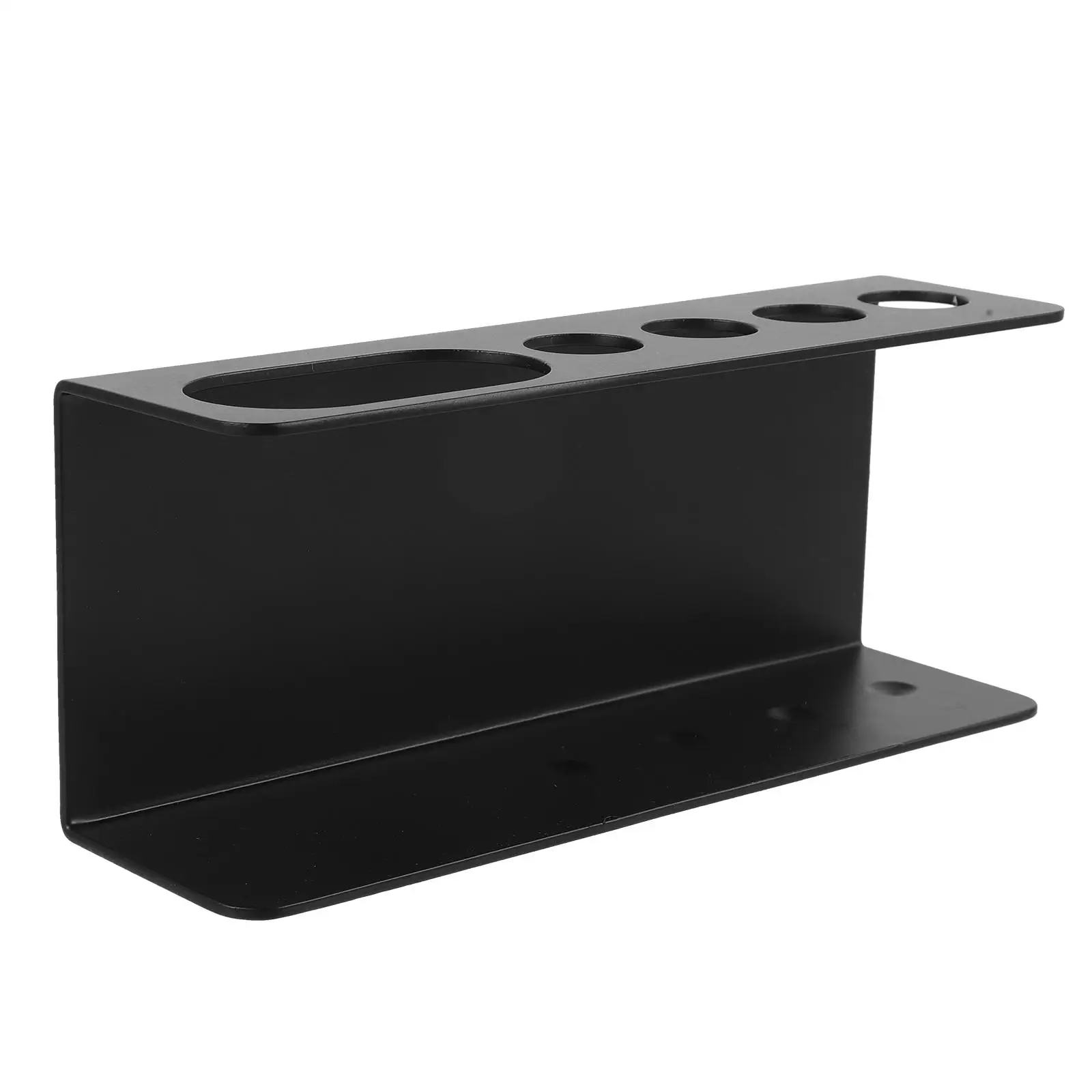 

Wall Mounted Pen Holder for Whiteboard Marker Eraser Deep Black Large Capacity Office Supplies Storage Organizer Painting Brush