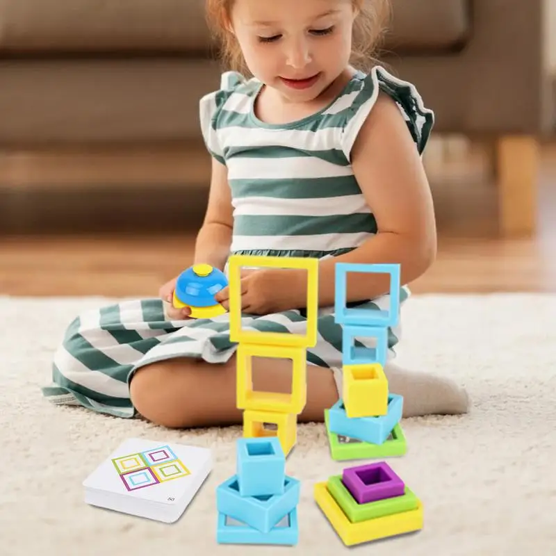 

Puzzle Blocks Toy Brain Teaser Stacking Puzzle Building Toy Exquisite Parents Kids Interaction Board Game For Thanksgiving