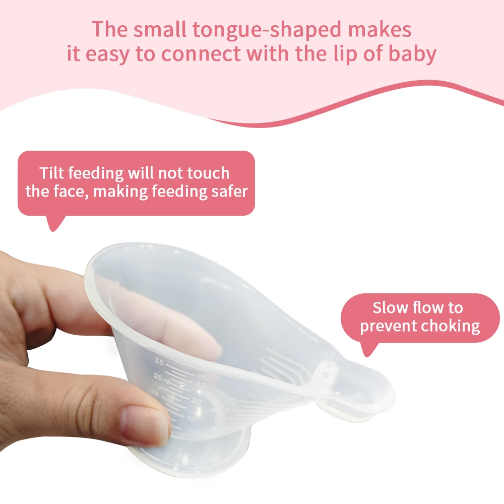 Silicone Colostrum Collector Baby Feeding Cup, Food Grade Silicone Cup, Essential for Postpartum Feeding