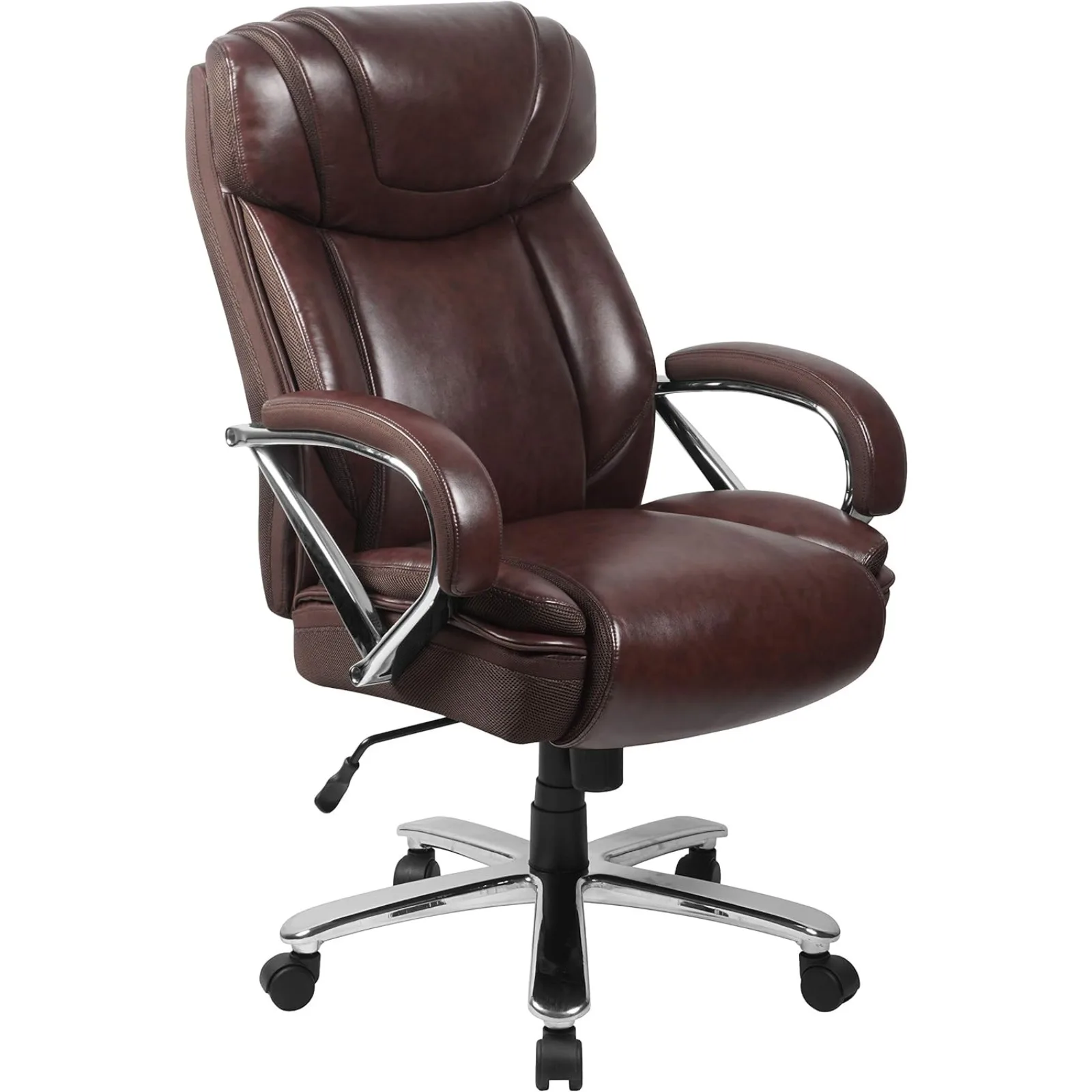 

US Hercules Series High-Back Swivel LeatherSoft Office Chair, Ergonomic Executive Chair with Headrest and Adjustable Height