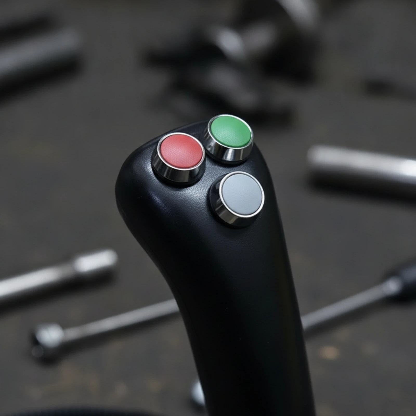 Joystick Handle with Buttons Momentary Control Joystick Handle Easy to Operate Molded for Custom Builds