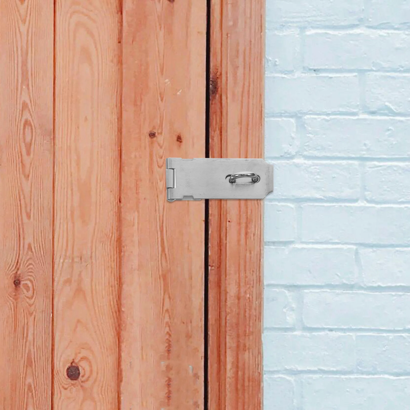 

Stainless Steel Hasp Latch Heavy Duty Door Lock for Shed Cabinet Gate Outdoor Indoor Use Secure Fastening Hardware