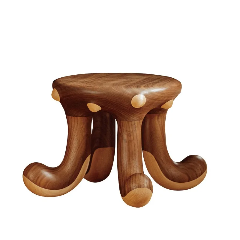 

High-end solid wood round stool home decoration creative gift children's chair