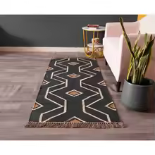 Handwoven Wool Jute Runner