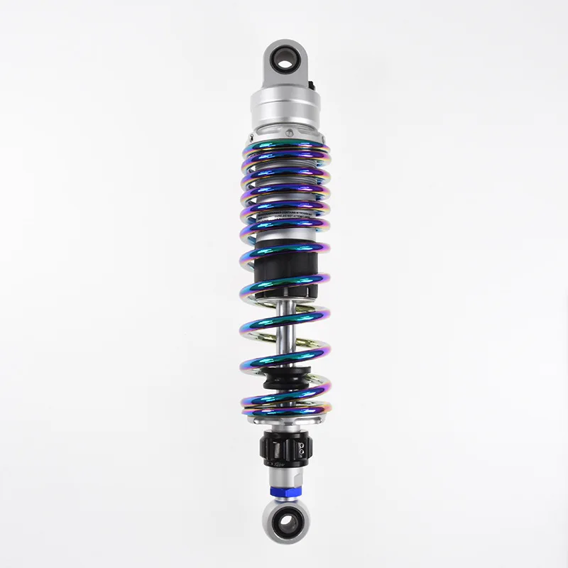 Motorcycle electric vehicle rear shock absorber shock absorber modified round head adjustable damping Olins same style 325mm