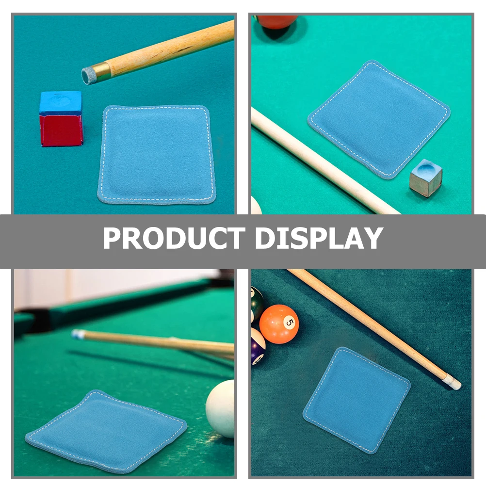 

2pcs Blue Pool Cue Cleaning Billiard Cue Cleaning Towel Cloth for Billiard Snooker Cues Shaft Polisher Gaming Accessories