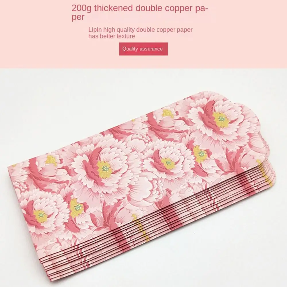 New Year's Greetings Spring Festival Red Envelopes Flower Traditional Red Pocket Best Wishes Lucky Hong Bao Celebration Party