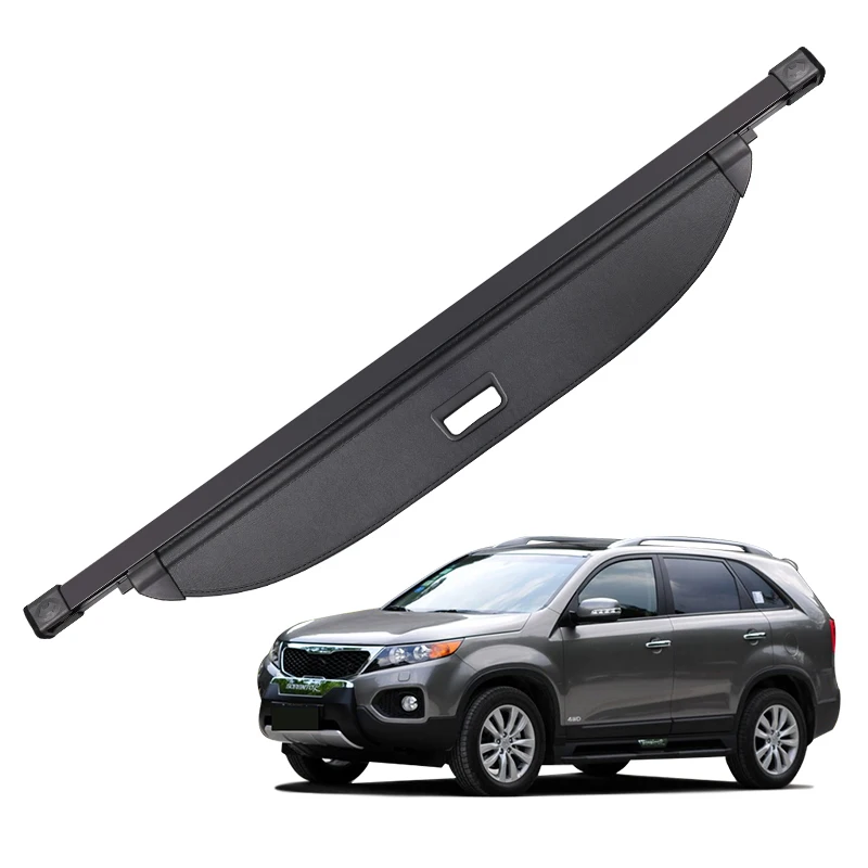 

Retractable Trunk Cargo Cover For Kia Sorento Parcel Rack Anti-Peeping Shield Privacy Kia Sorento Auto Accessories