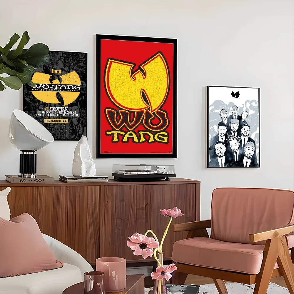 1PC Bang Wu-tang Poster Self-adhesive Art Waterproof Paper Sticker Coffee House Bar Room Wall Decor