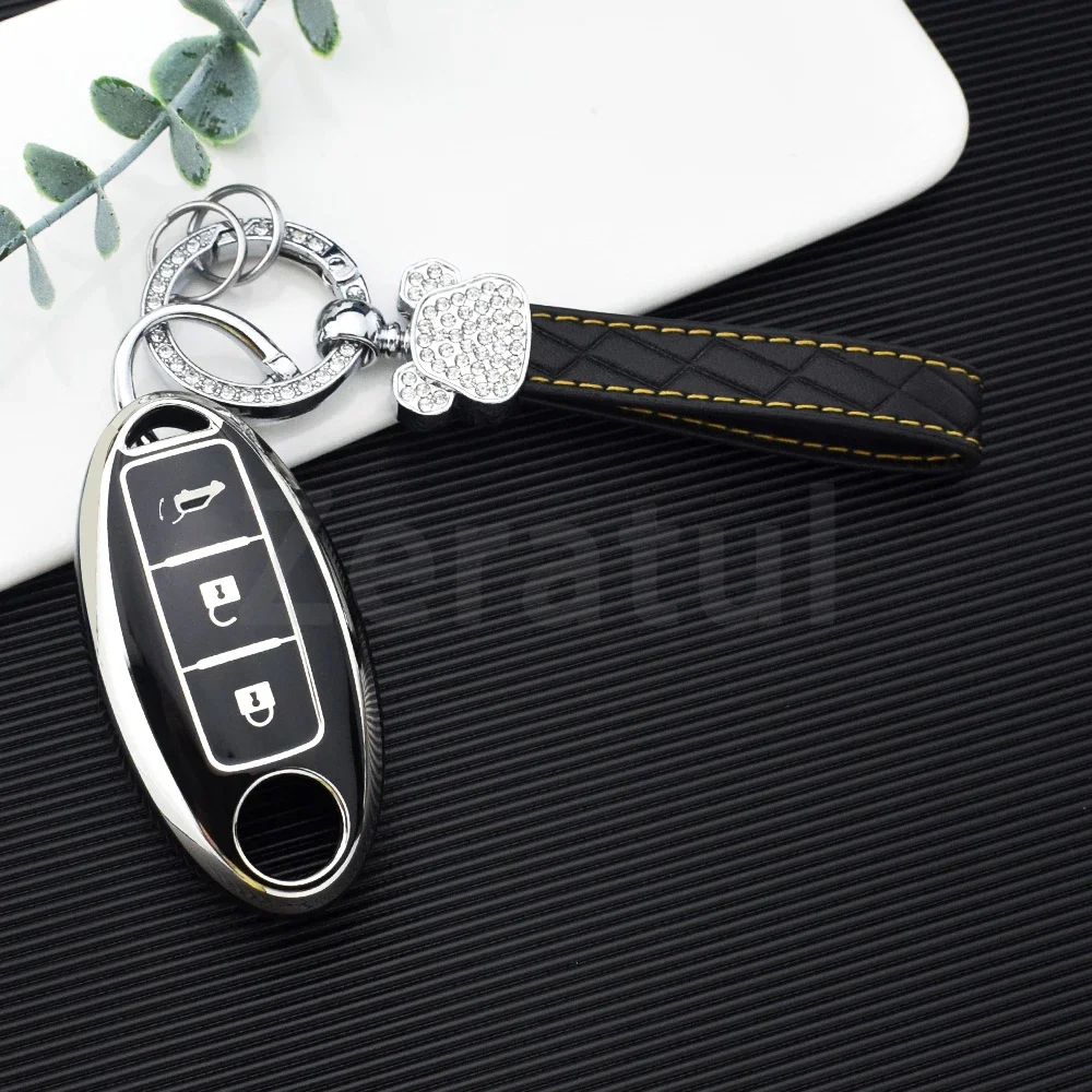 3 Button Car Remote Key Case Cover For Nissan Qashqai J11 J10 Kicks Tiida Pathfinder Murano Juke Rogue XTrail T32 T31 Versa Note
