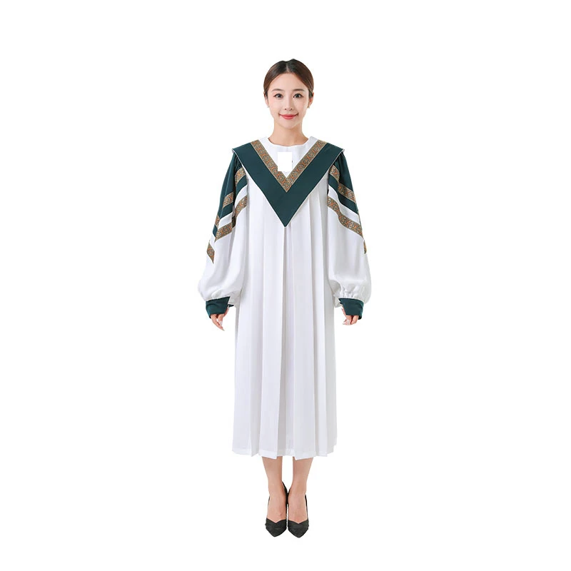 Customize Clothing American European Church Ceremonial Attire Loose Comfortable Straight Drape Liturgical Choir Robe Dress JT017
