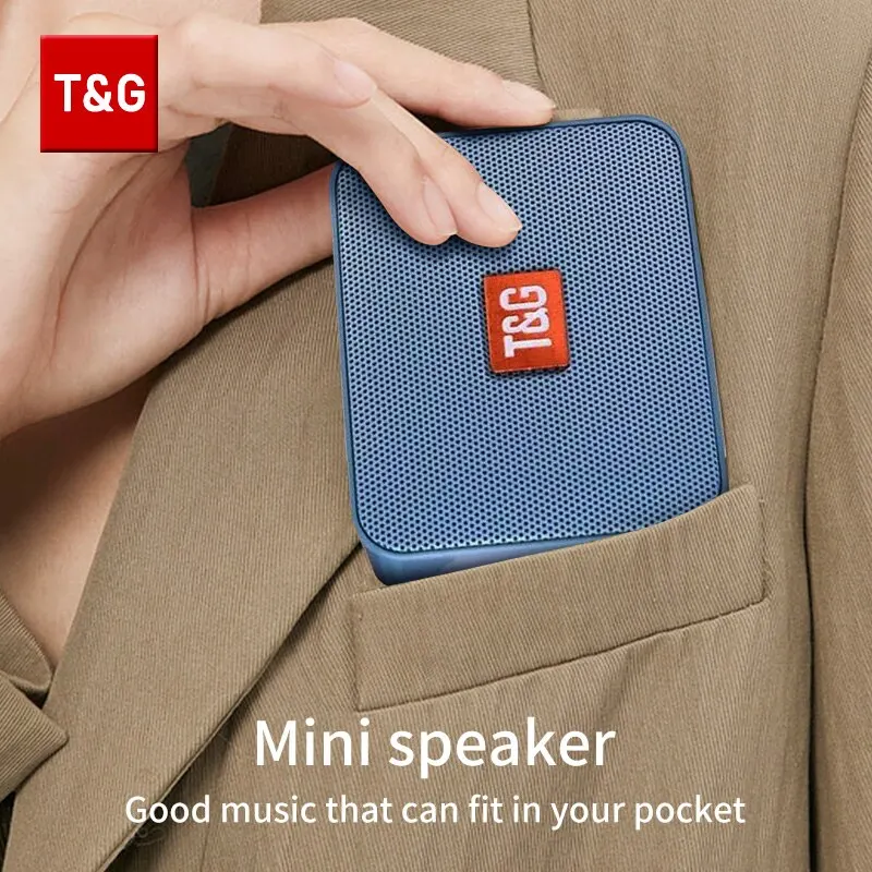 Speaker TG166 Portable Mini Wireless Bluetooth Soundbar Subwoofer Outdoor Indoor Loudspeaker Support TF Card FM Radio Waterproof