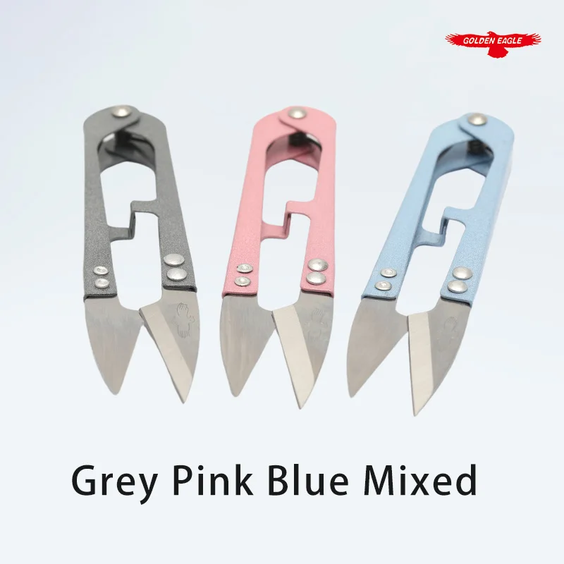TC-805A Golden Eagle Sewing Scissors Colorful Handle Thread Cutter U-shaped Thread Snips Cross-stitch Tool Sewing Machine Parts