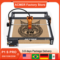 ACMER Laser Engraver P1 S Pro 6W 10W 20W DIY Laser Engraver Cutting Machine with WIFI Anti-tilt Device Metal Glass