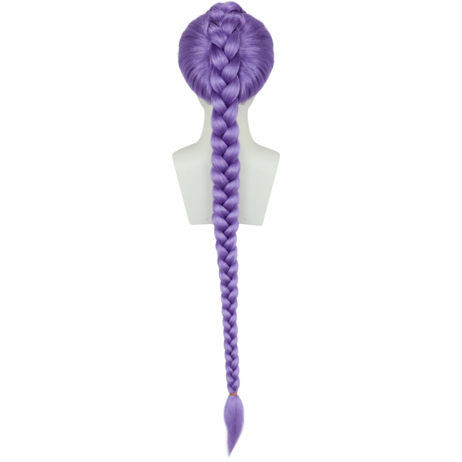  شعر مستعار اصطناعي Kpop Girl Group شعر مستعار كوسبلاي للهالوين للنساء مختلط الألوان أرجواني من الألياف الاصطناعية للنساء #2