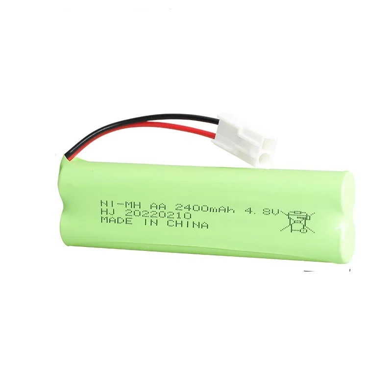 Bateria ni-mh de 4.8v 2400mah para brinquedos rc, carros, tanques, robôs, barcos, armas, bateria recarregável de 4.8v, bateria aa