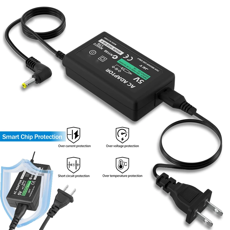 AC Adapter 5V For PSP 1000 2000 3000 Series Game Console Compatible with PSP Charger Power Supply Cord For Sony PSP Accessorie