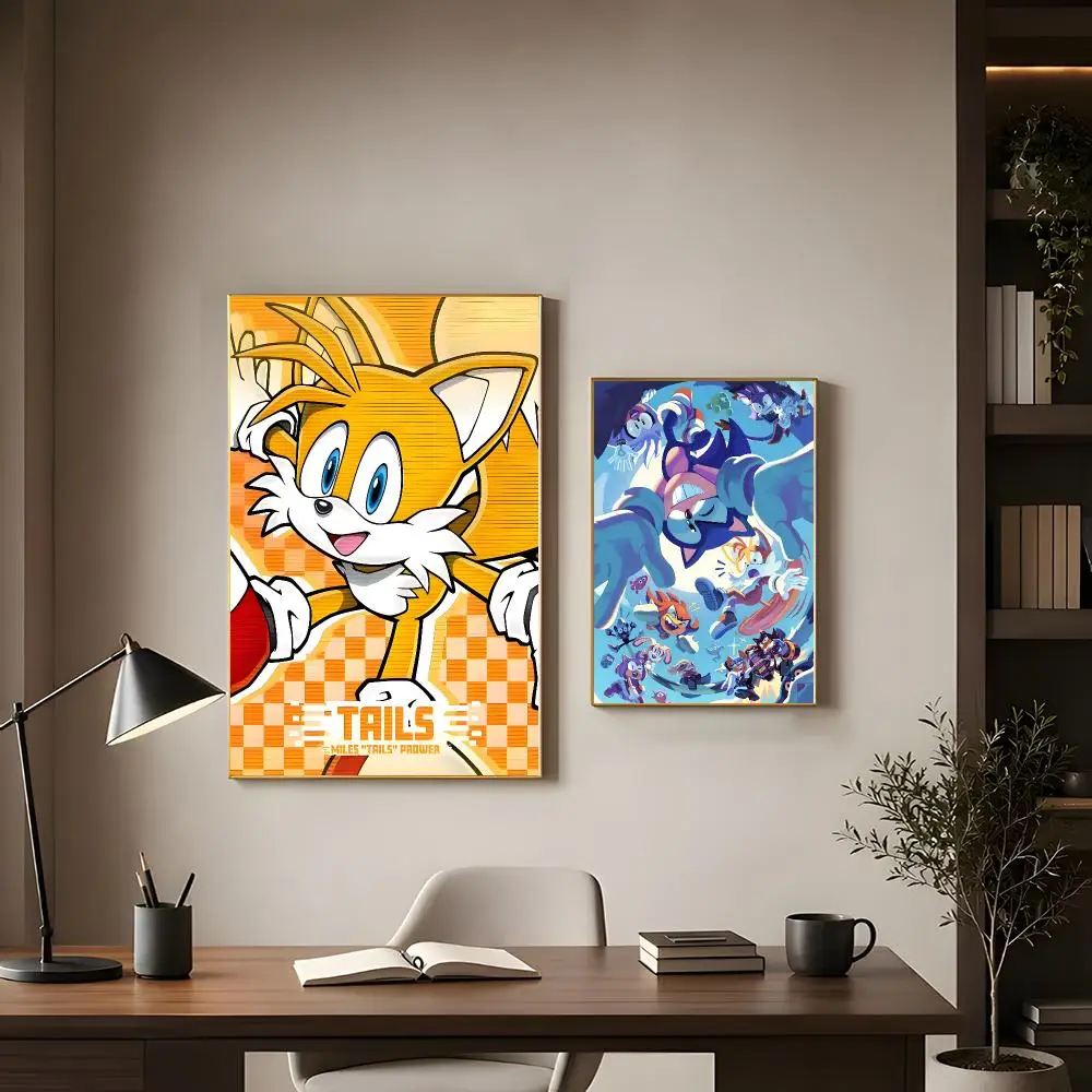 Classic Game Sonic the Hedgehog Poster Modern Interior Wall Decor & Trendy Home Highlights