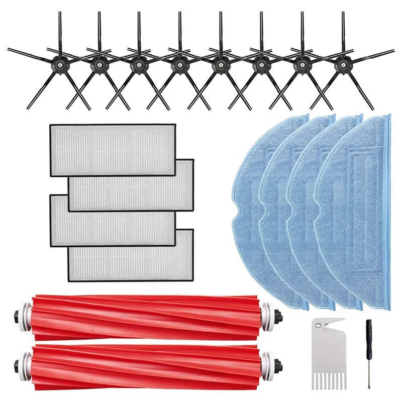 

Насадка на швабру с основной боковой щеткой, фильтр для Roborock S7 S7 + S7 Maxv S7 Maxv Plus, запасные части