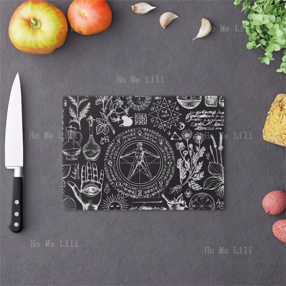 Black Witch Gothic Gift Placemat Kitchen Centerpiece