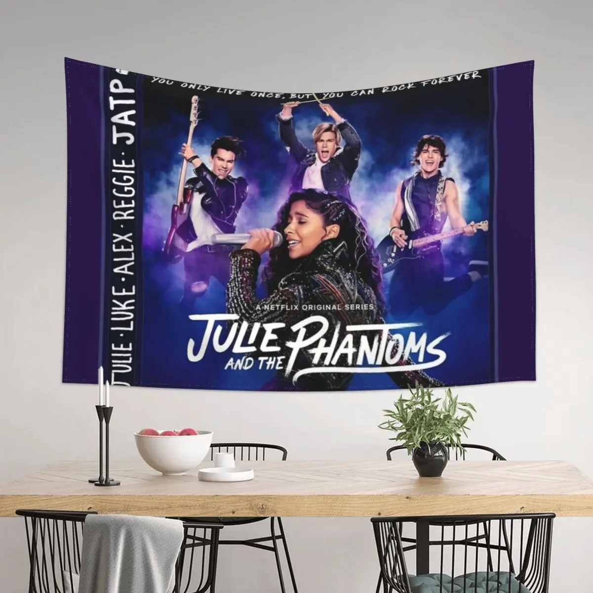 

Julie and the Phantoms CD Tapestry Nordic Home Decor Home Decor Aesthetic Cute Decor Outdoor Decoration Tapestry
