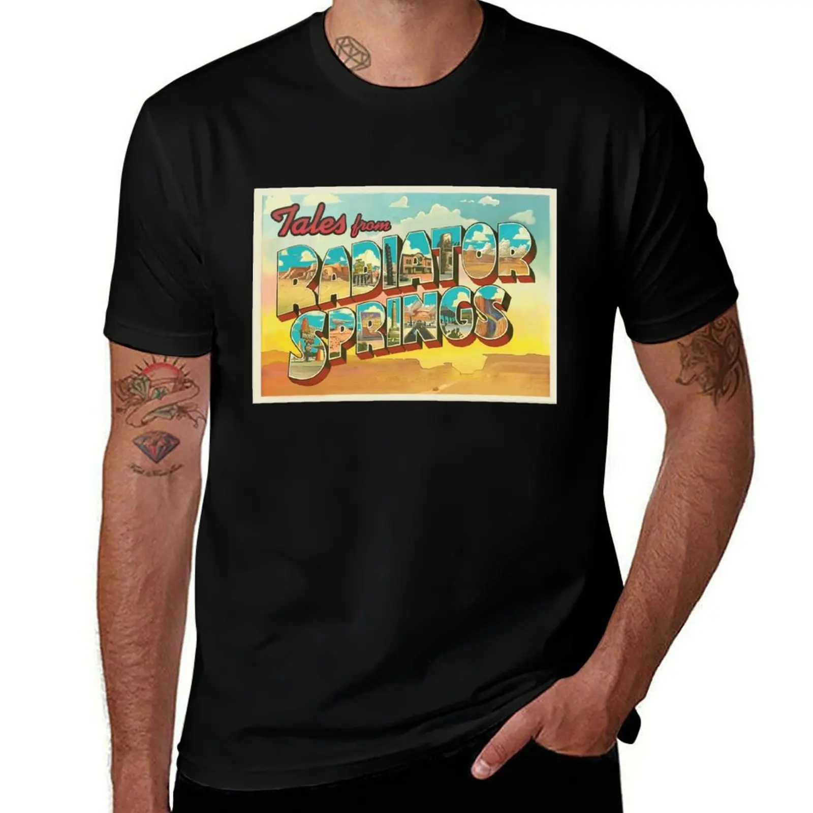 

Radiator Springs T-Shirt man t shirts graphic t shirts cotton 100% man tshirt T-Shirt