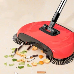 Stainless Steel Sweeping Machine Push Type Hand Push Magic Broom Dustpan Handle Household Cleaning Package Hand Push Sweeper Mop