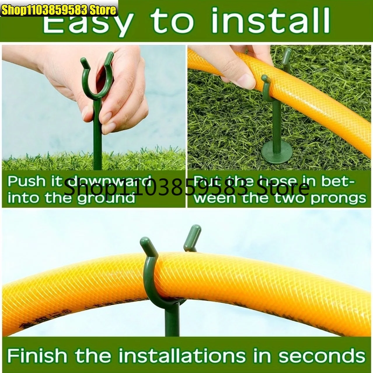 6Pcs Hose Guides for Garden Plant Protection Stakes Heavy Duty Hose Holder for RV Parking Edge Barrier Wire Conduit Protector