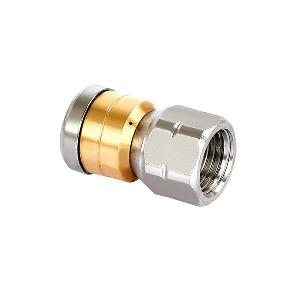 Sewer Jetter Hose Nozzle,High Pressure Washer Hose Nozzle,1 Button Nose Nozzle & 1 Rotating Nozzle,1/4 Inch Pack of 2