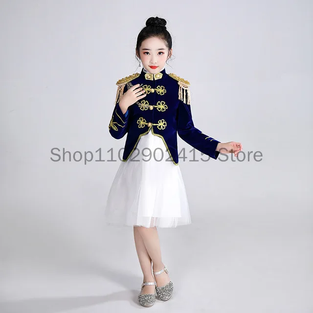 Victoria Prince Captain Sailor Costume Child Adult Military Blazer Suits Band Outfit Halloween For Boys Adult Men Jacket+Pants