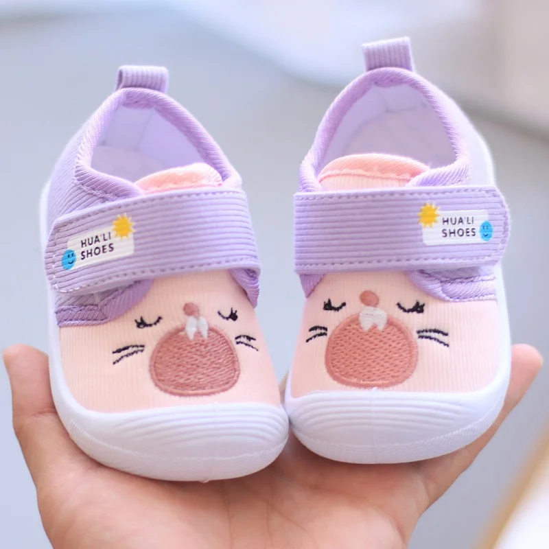 Baby Shoes Boys And Girls Soft Sole Toe Cap Breathable Spring And Autumn Toddler Shoes 1-3 Years Old