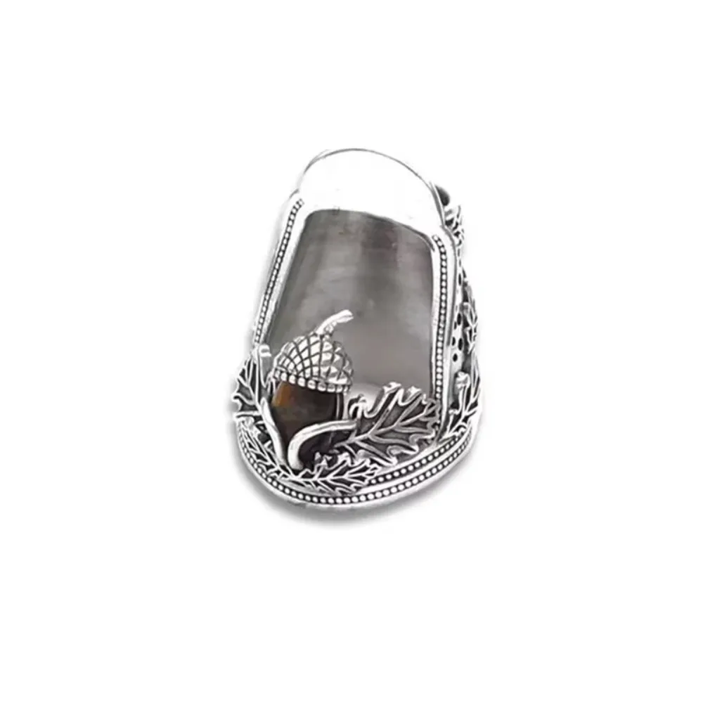 Metal Open Nail Acorn Thimble Durable DIY Craft Open Nail Acorn Finger Protector Adjustable Hand Sewing Quilting
