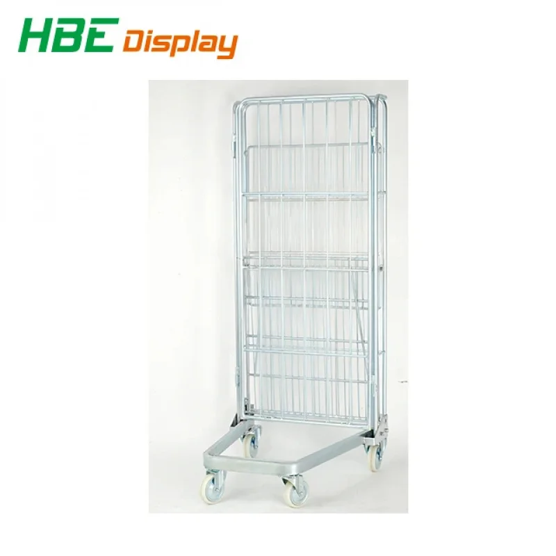 custom.Custom Foldable Supermarket Cargo Steel Rolling Container Storage Transport Equipment Warehouse Roll Cage