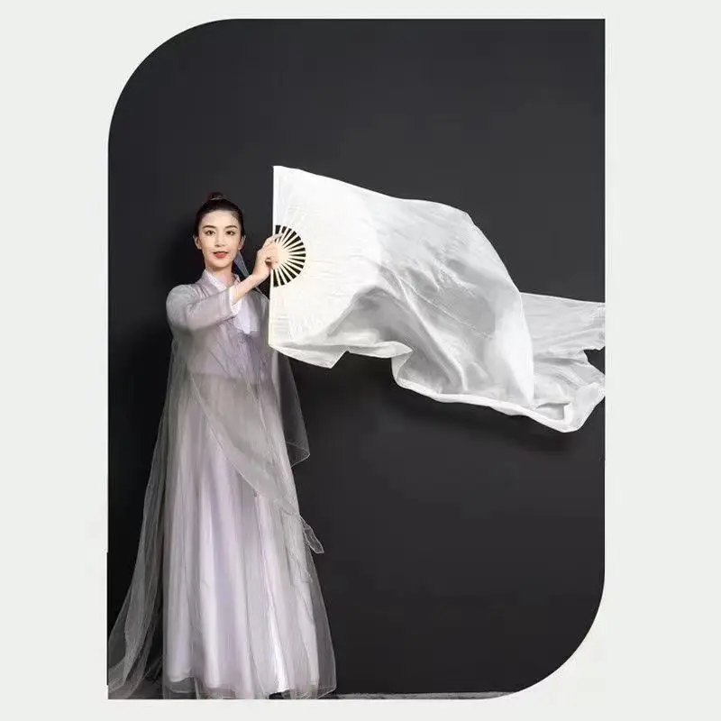 ベリーダンスパフォーマンス扇子模造シルク素材ベールダンス衣装アクセサリー大人女性のための 1.2 メートル 1.5 メートル 1.8 メートルの長さ