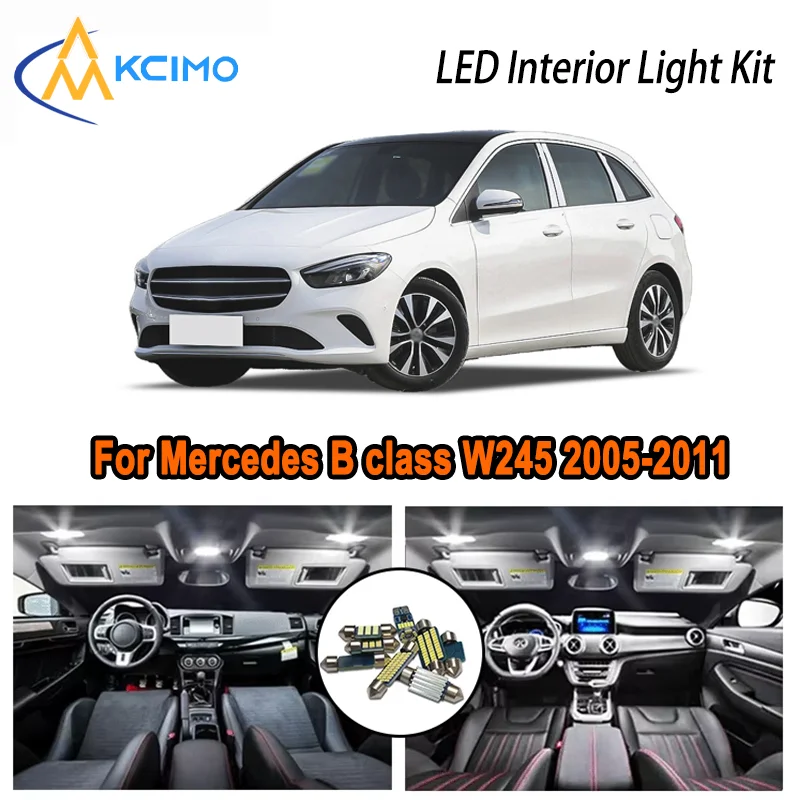 

Premium Bright LED Interior Light Kit for Mercedes-Benz B class W245 2005-2011 Dome Map Trunk Car Lamps with Canbus No Error
