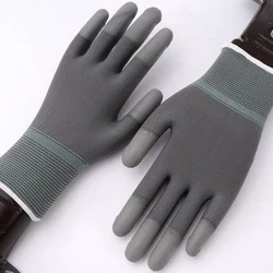 1 Pair Nylon Coated Gloves Non-Slip Work Gloves Outdoors High Quality Ventilate Anti Static Dustproof Industrial Specific Gloves