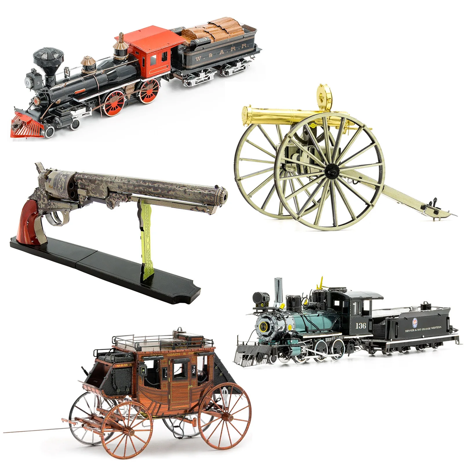 Color Metal 3D Puzzle Red Dead Redemption 2 Jigsaw Model DIY Hademade Puzzles Adult Gift Toys  Educational Toys Puzzle Box