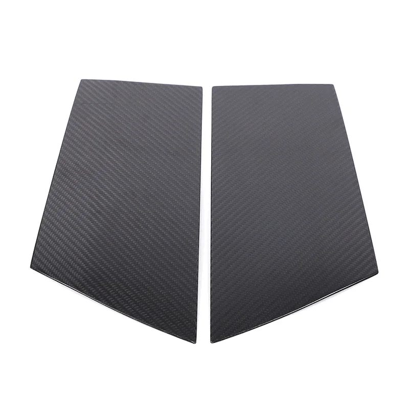 For Nissan 370Z Z34 2009-2019 Car Window C-pillar Decorative Cover Sticker Real Carbon Fiber Auto Accessories 2 Pcs