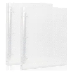A4 Size 3 Ring Binder File Folder ,1.5 Inch Binder Planner Organizer Holds 8.5'' x 11'' Paper, Large Clear View Binder Folder