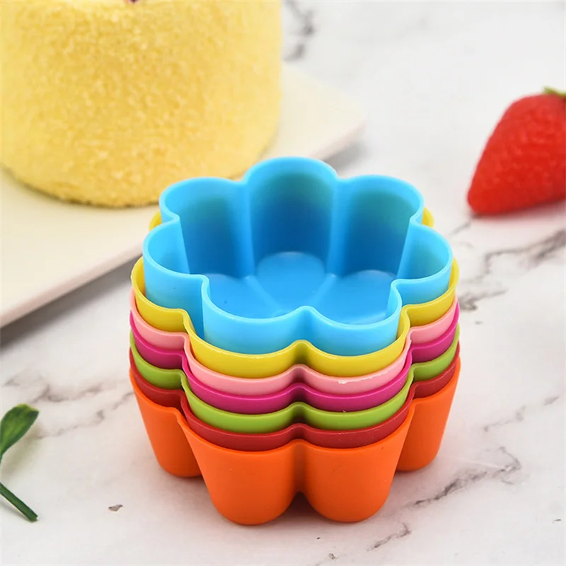 Moules à muffins et desserts en silicone, outils de cuisson, tarte créative, pudding, MSI