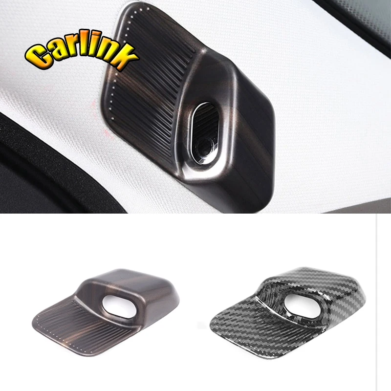 For GWM Tank 500 Great Wall 2022-2023 ABS CarbonFiber/Wood Grain Car A-Pillar Camera Trim  Cover  Sticker  Interior  Accessories