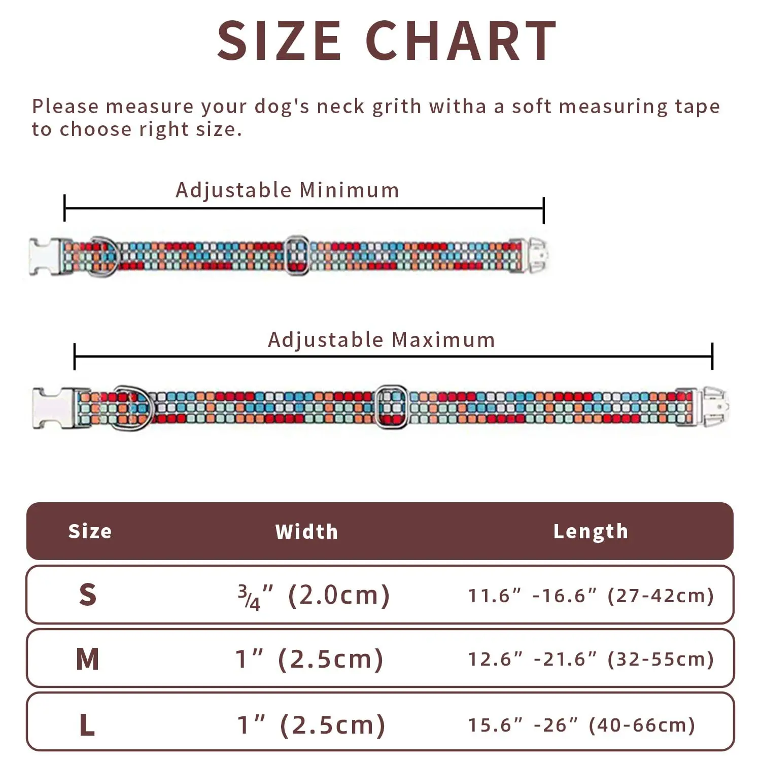 Vibrant Geometric Pattern Dog Collar, Soft Breathable Nylon Pet Collar, Adjustable Pet Collar for Daily Walking, Training
