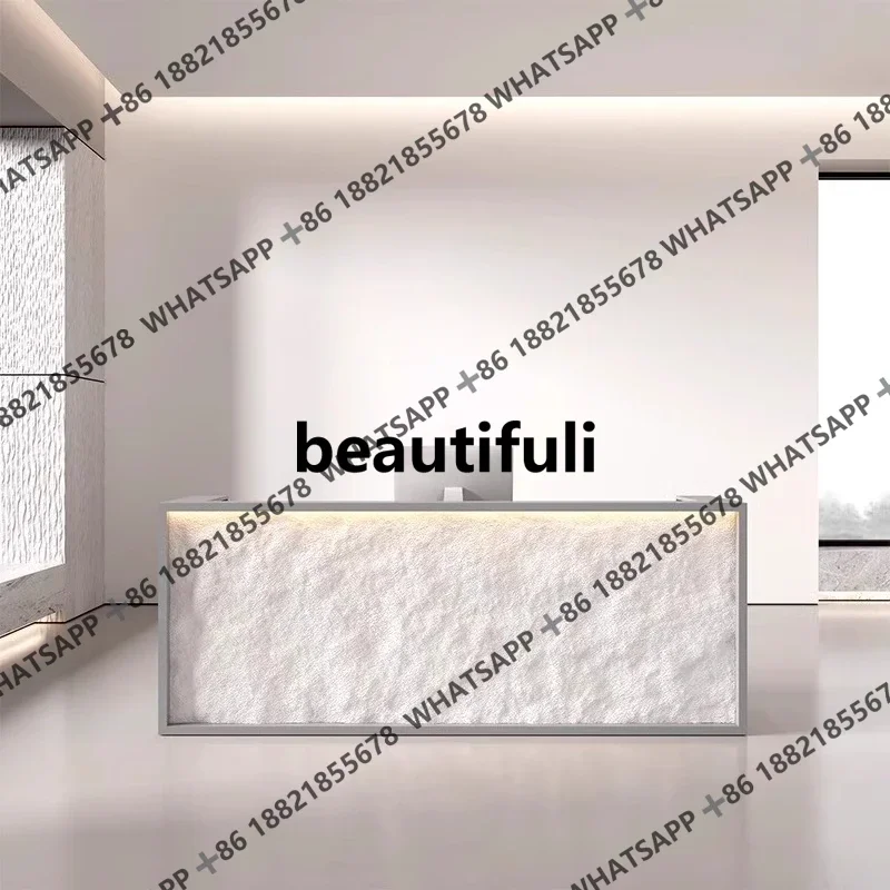 

X Cashier, store bar, beauty salon front desk, simple modern clothing store counter table