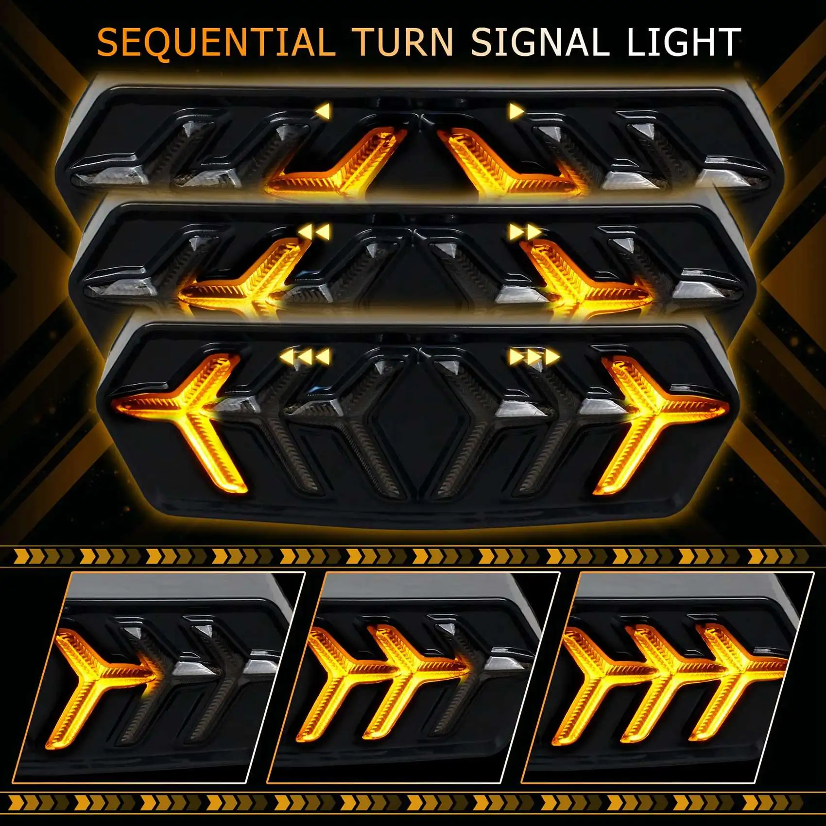 Motorcycle Taillight LED Brake Tail Light with Turn Signals for Honda MSX/GROM125 CB650F CBR650F CTX700N YG125 image 3