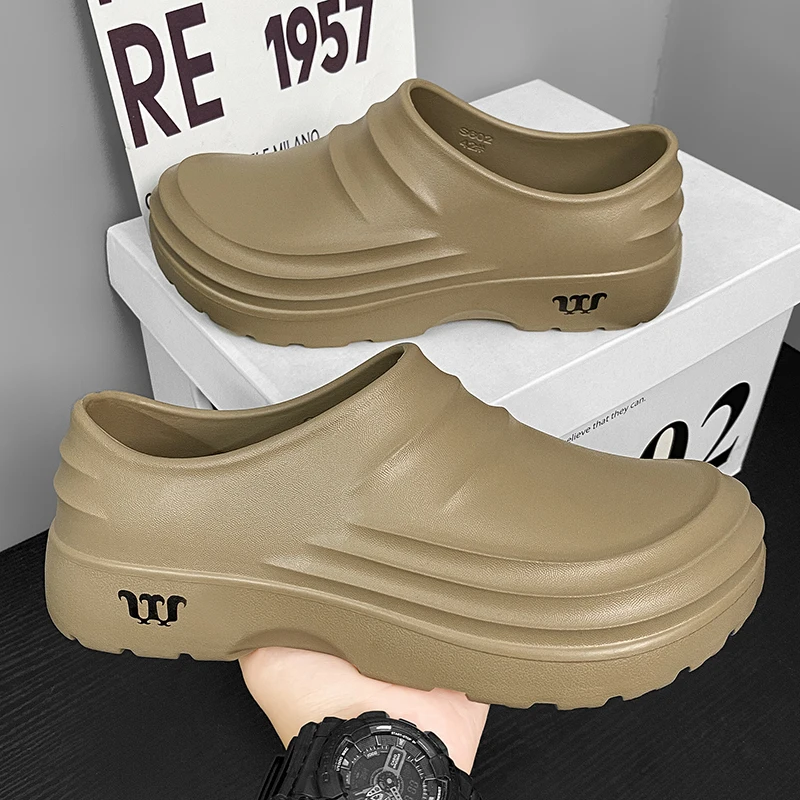 

Модная обувь шеф-повара, противоскользящая и маслостойкая рабочая обувь, ленивые тапочки, повседневные модные тапочки, модная обувь на один шаг, спортивная обувь